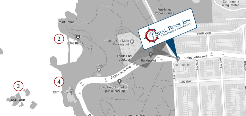 Map Seal Rock Inn Location