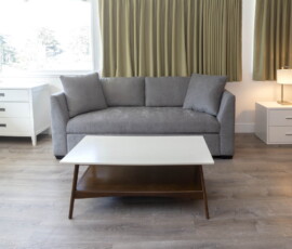 Seal Rock Inn - Room 104 - Sofa and tables