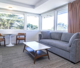 Seal Rock Inn - Room 204 - Sofa and tables